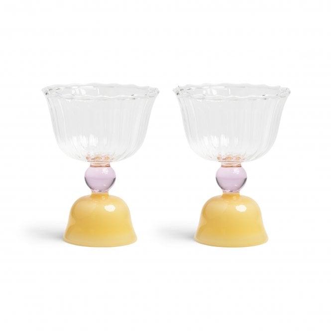 Tulip Glass Set of 2 - &K Amsterdam Modern Love Store Glasgow