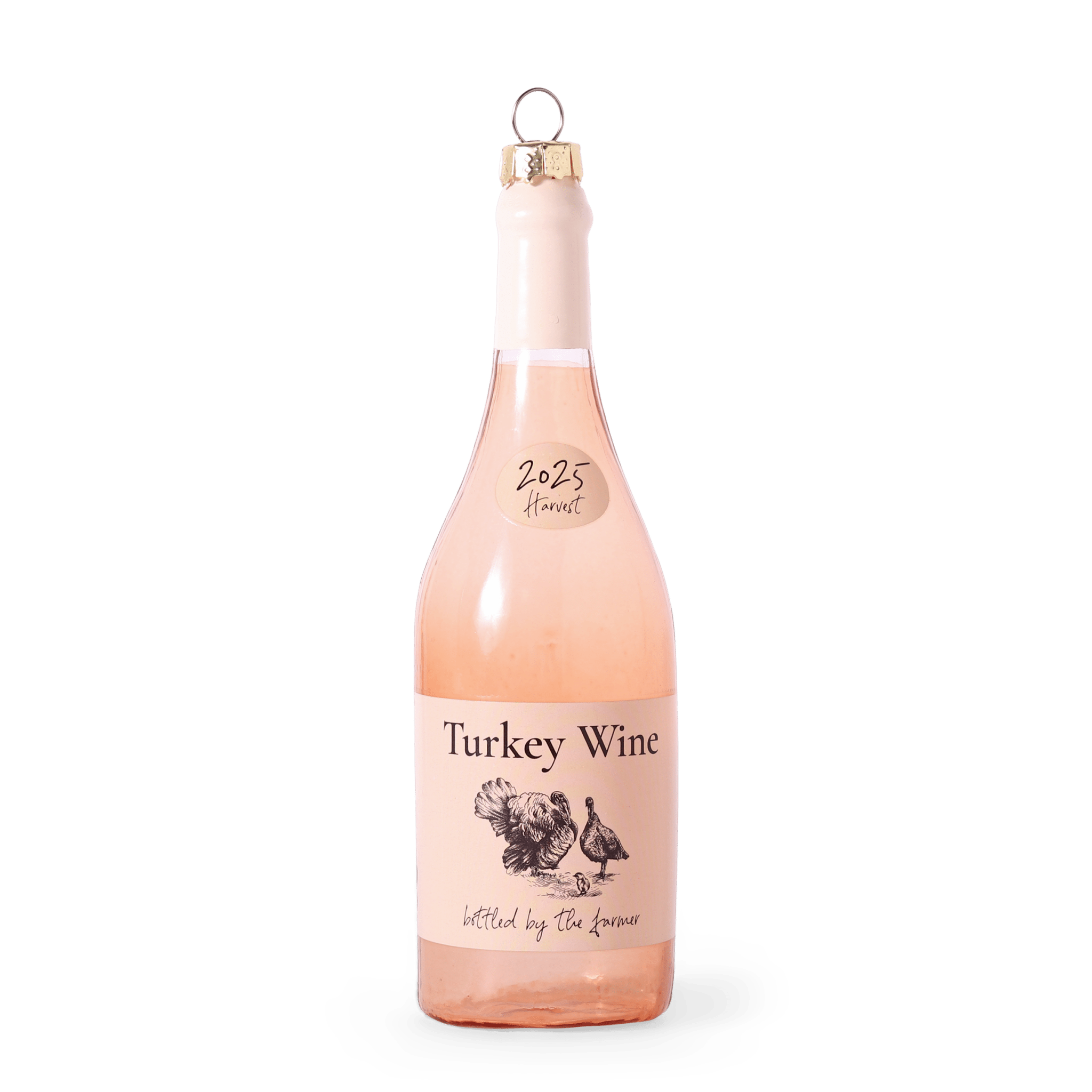 Turkey Wine Glass Christmas Bauble - studio THIE Modern Love Store Glasgow