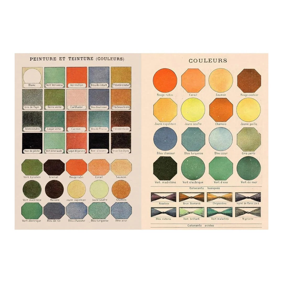 Vintage Colour Palettes - A Little Sticker Book