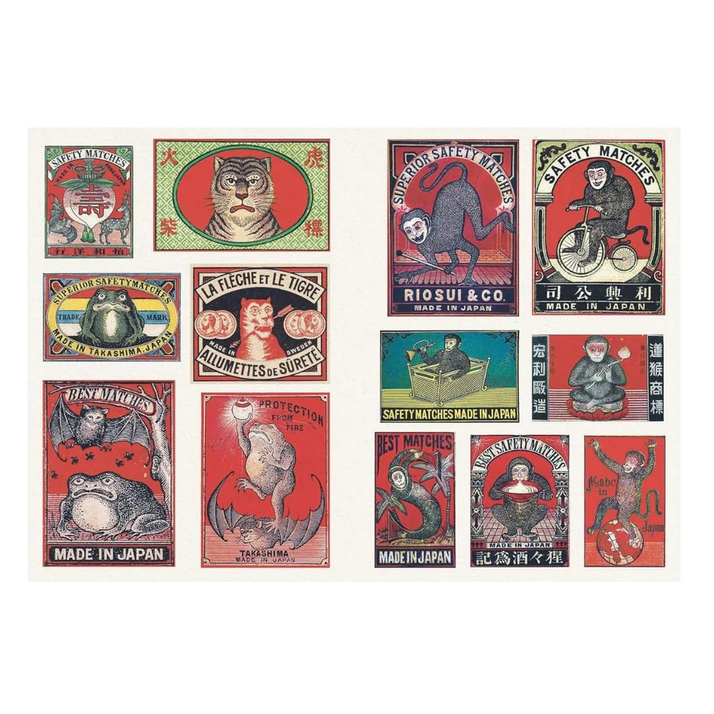 Vintage Matchbook Sticker Book
