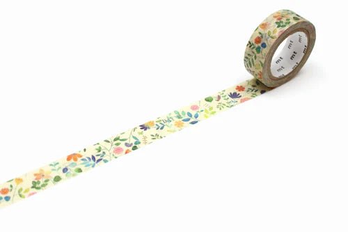 Washi Tape - Watercolour Flower - 15mm - washi tape Stone Marketing Modern Love Store Glasgow