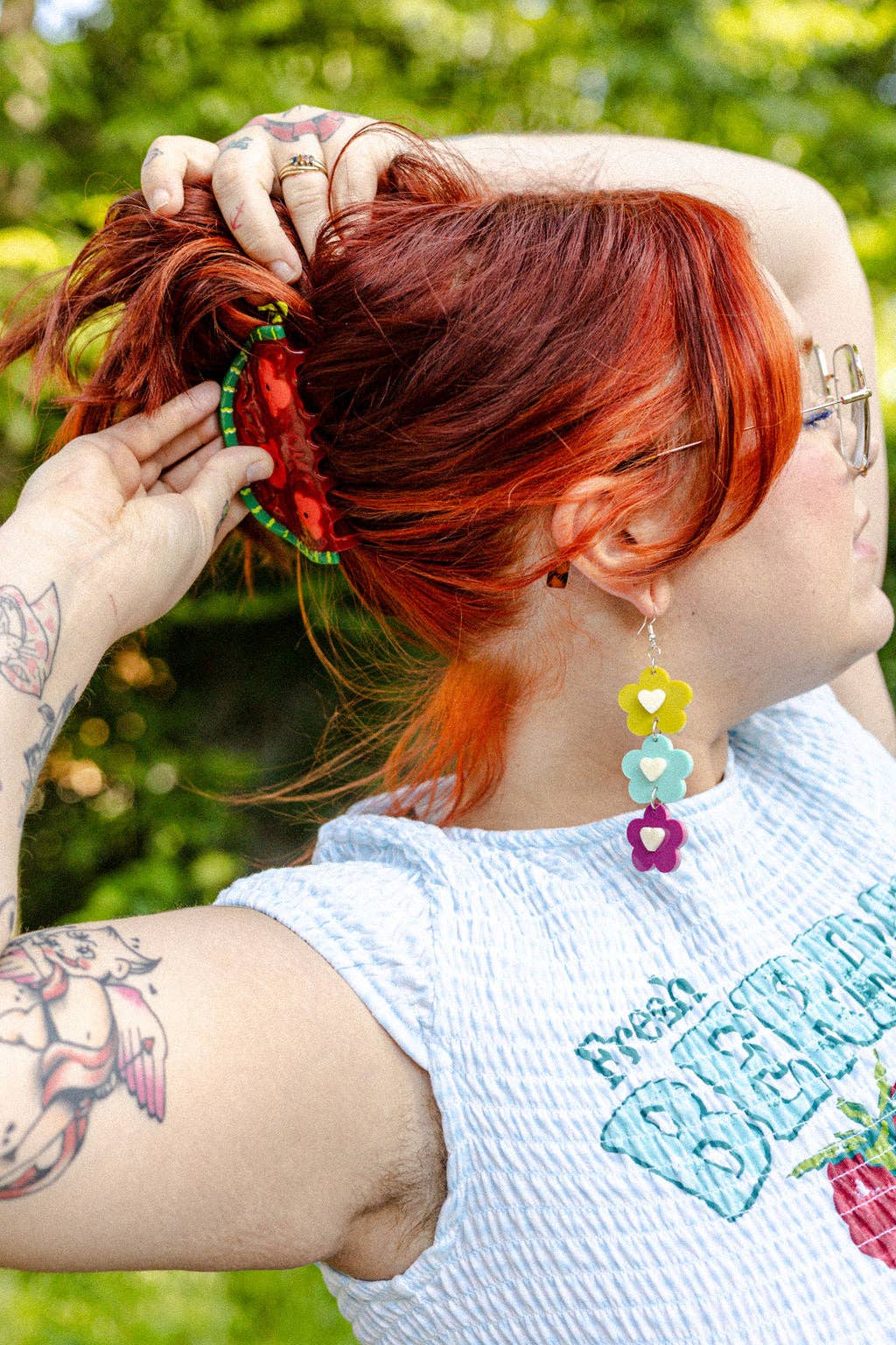 Watermelon Hair Claw - The Peach Fuzz Modern Love Store Glasgow