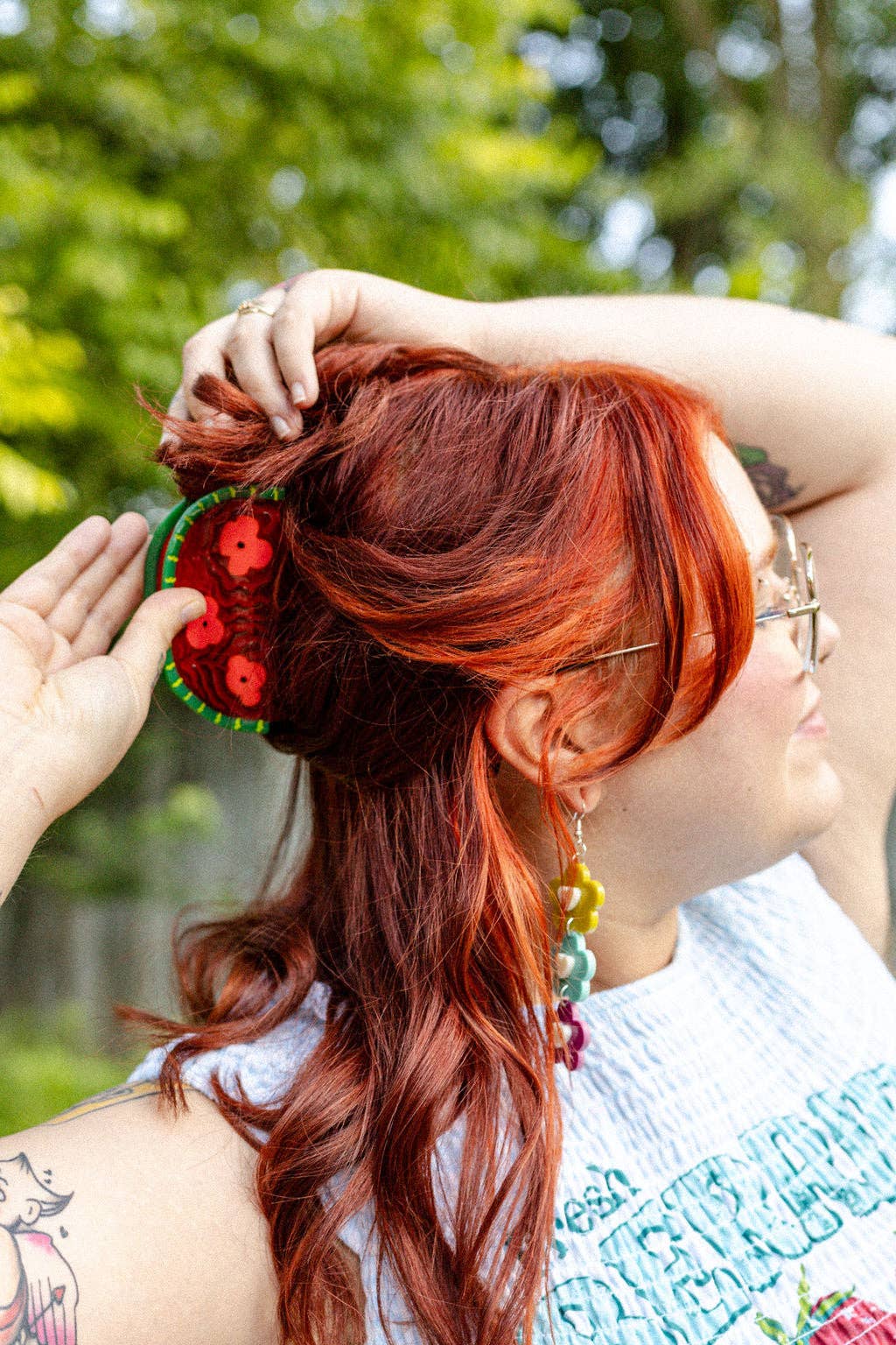 Watermelon Hair Claw - The Peach Fuzz Modern Love Store Glasgow