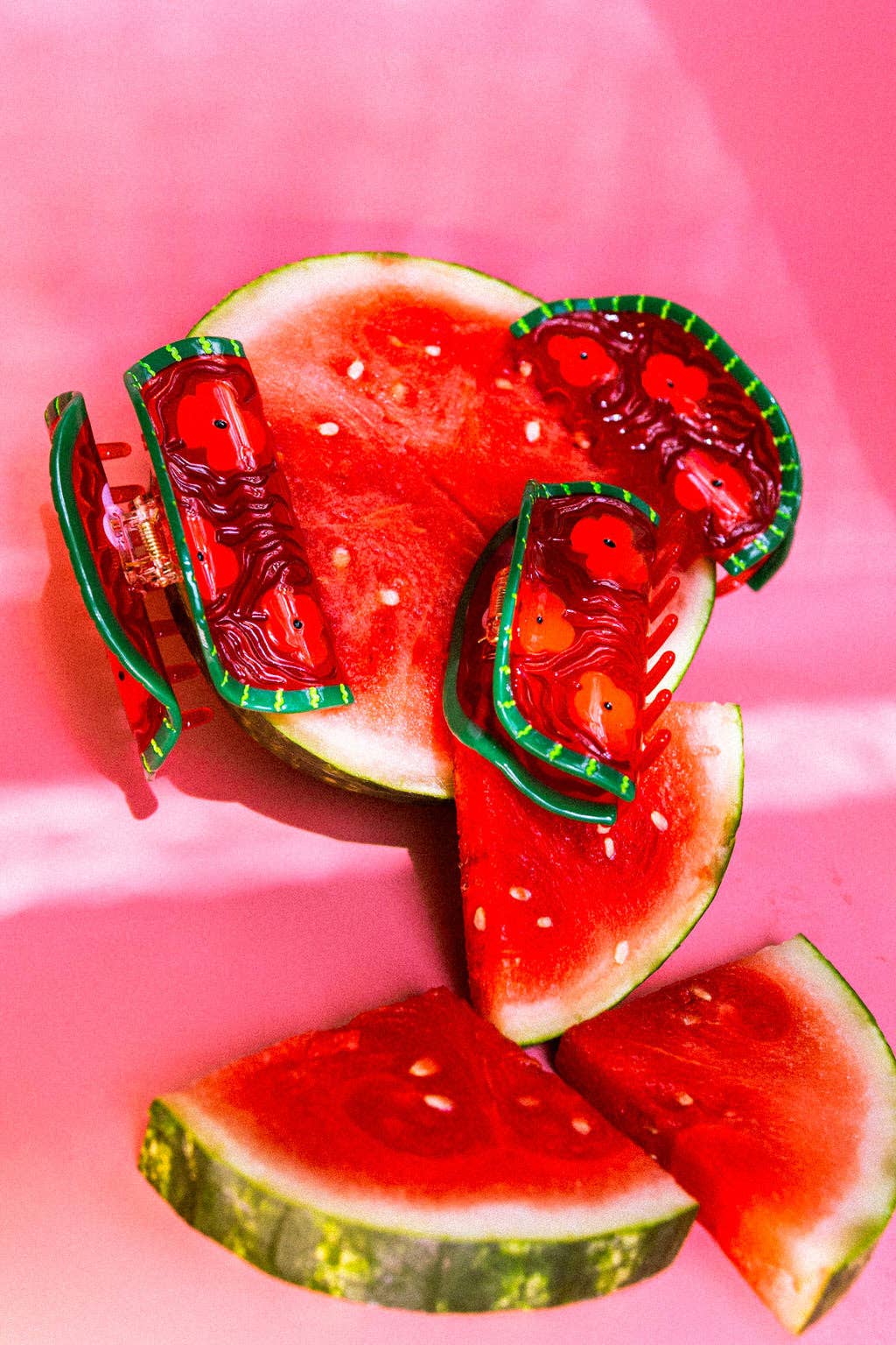 Watermelon Hair Claw - The Peach Fuzz Modern Love Store Glasgow