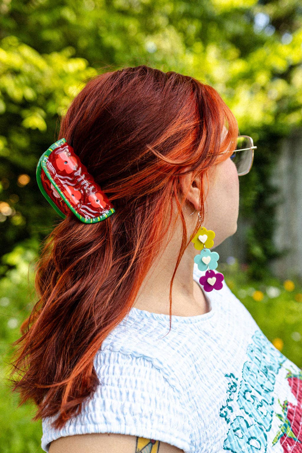 Watermelon Hair Claw - The Peach Fuzz Modern Love Store Glasgow