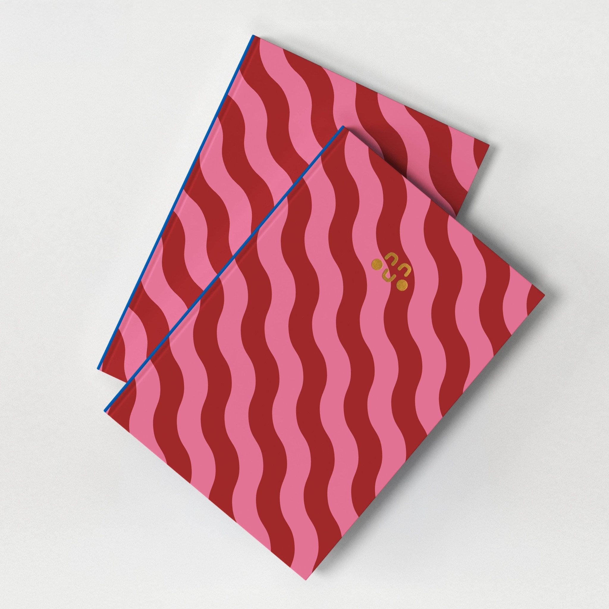 Wavy Pattern Notebook | Lined Notebook | Luxury Stationery - Studio Boketto Modern Love Store Glasgow