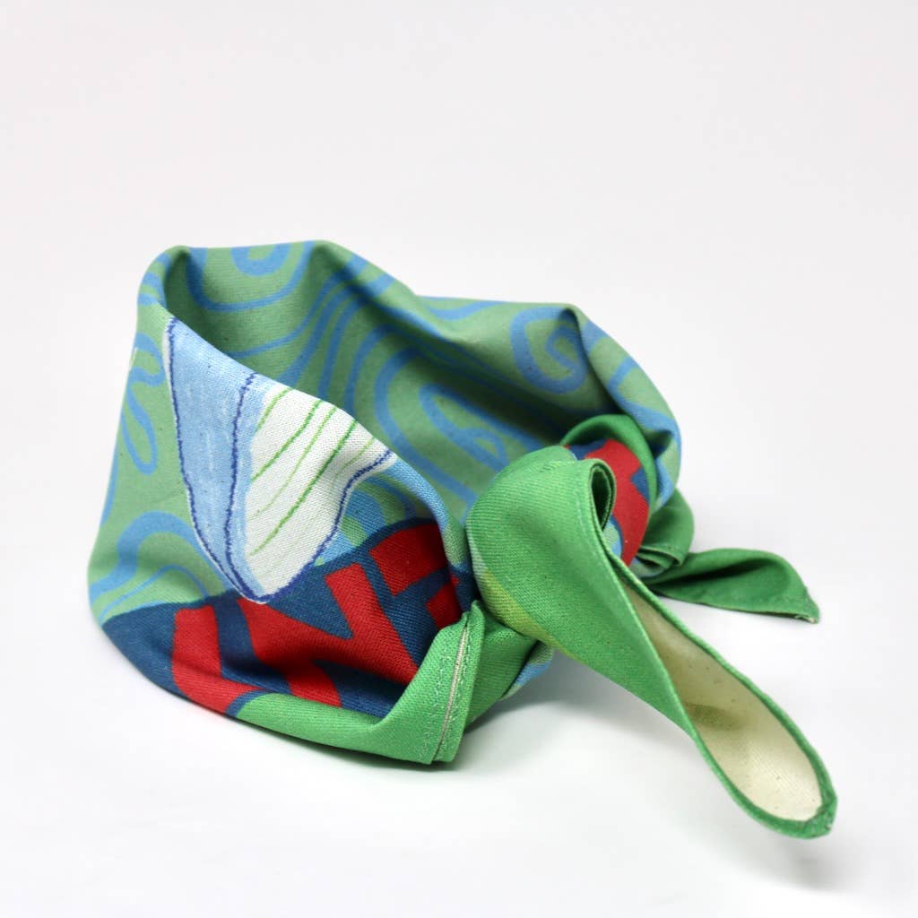 Whale 'Adventure Awaits' Bandana - Ark Colour Design Modern Love Store Glasgow