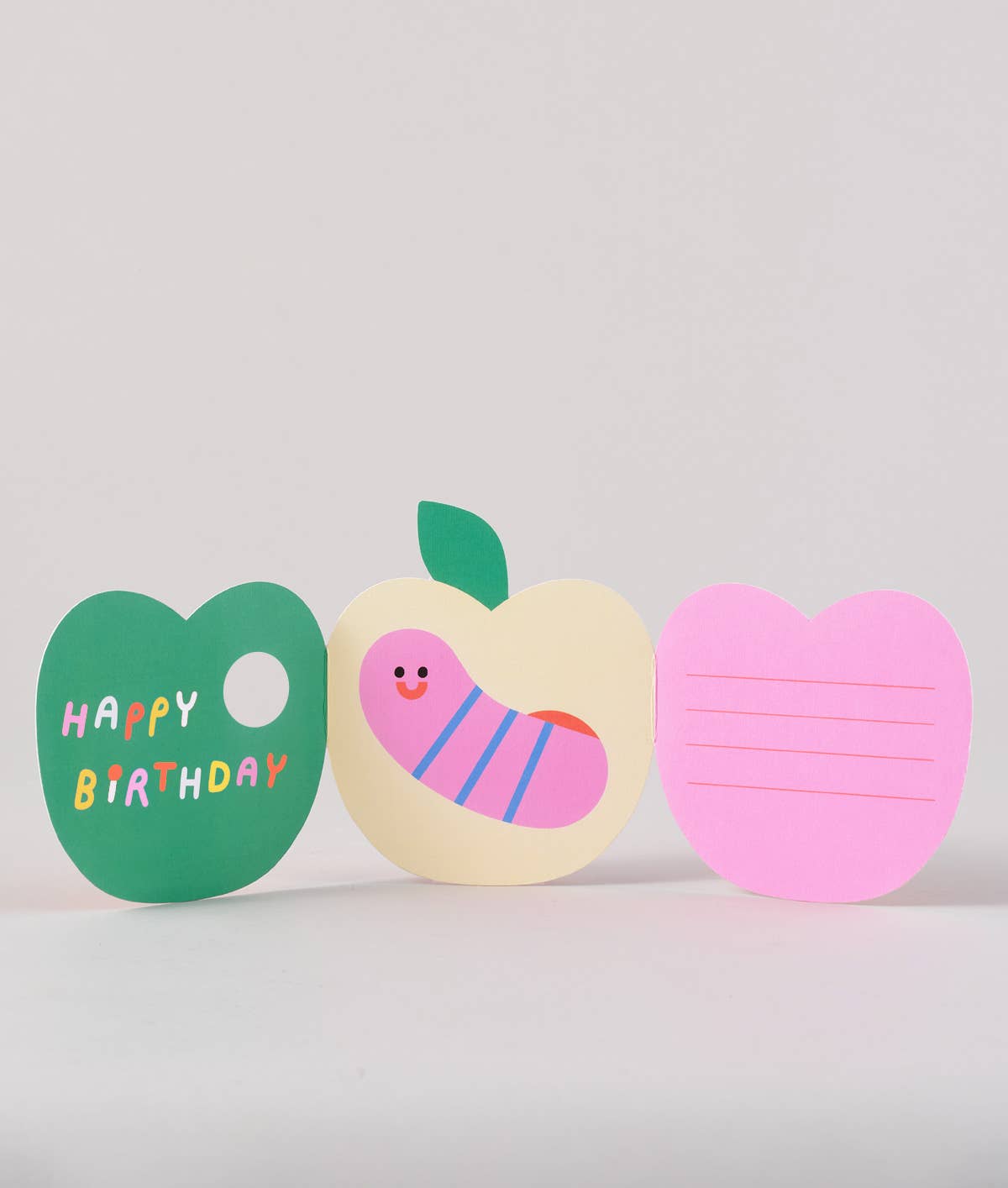 Apple Fold Out Kid's Birthday Card - Wrap Modern Love Store Glasgow