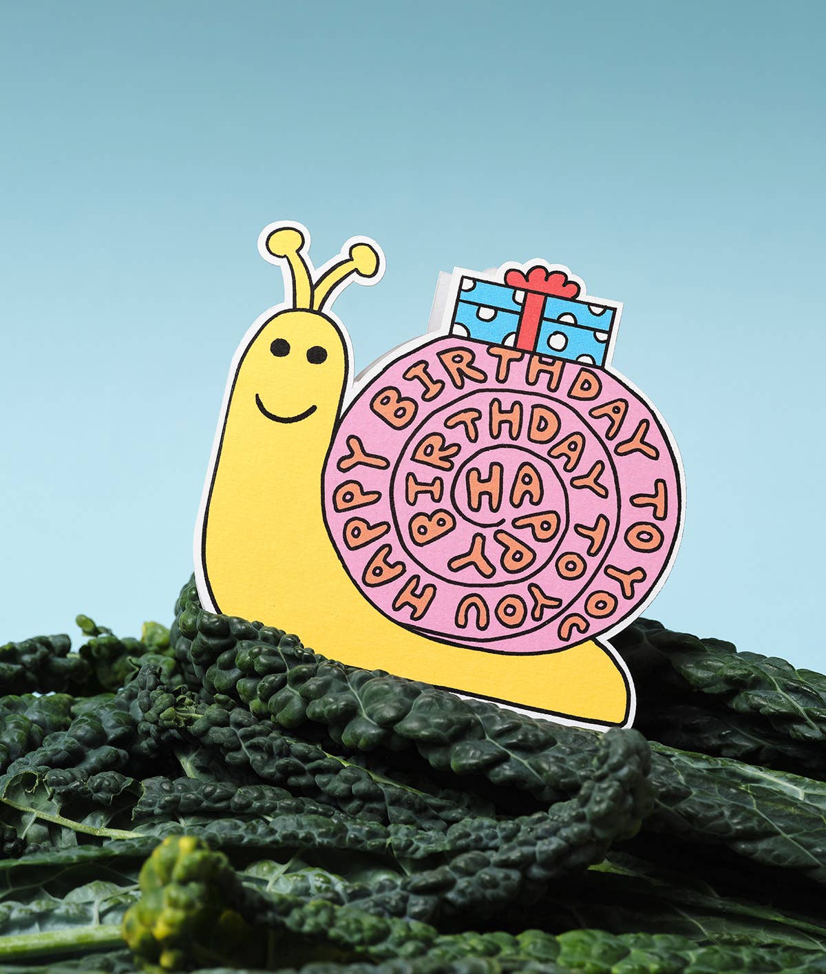 Birthday Snail Shaped Card birthday - card 