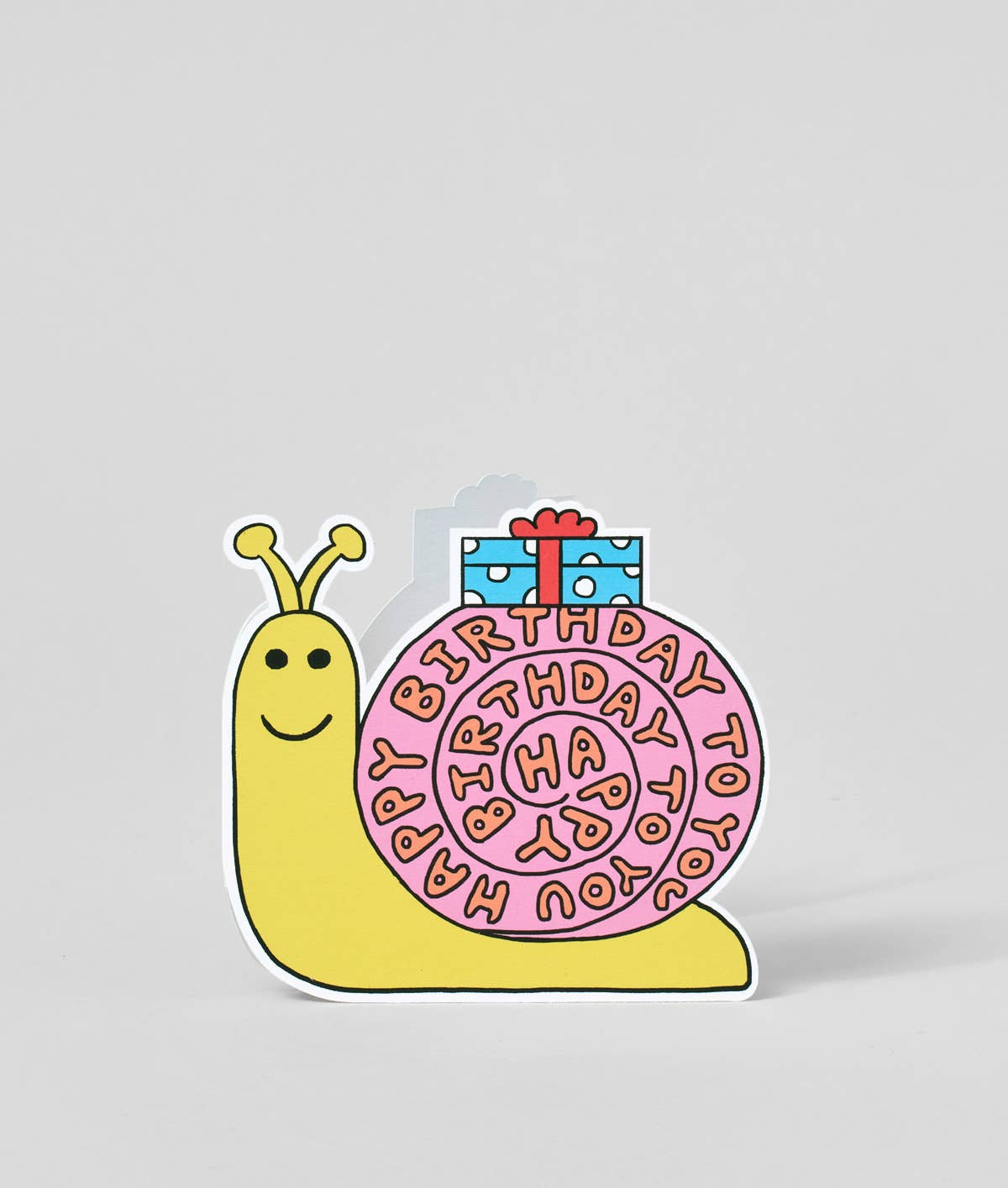Birthday Snail Shaped Card birthday - card 