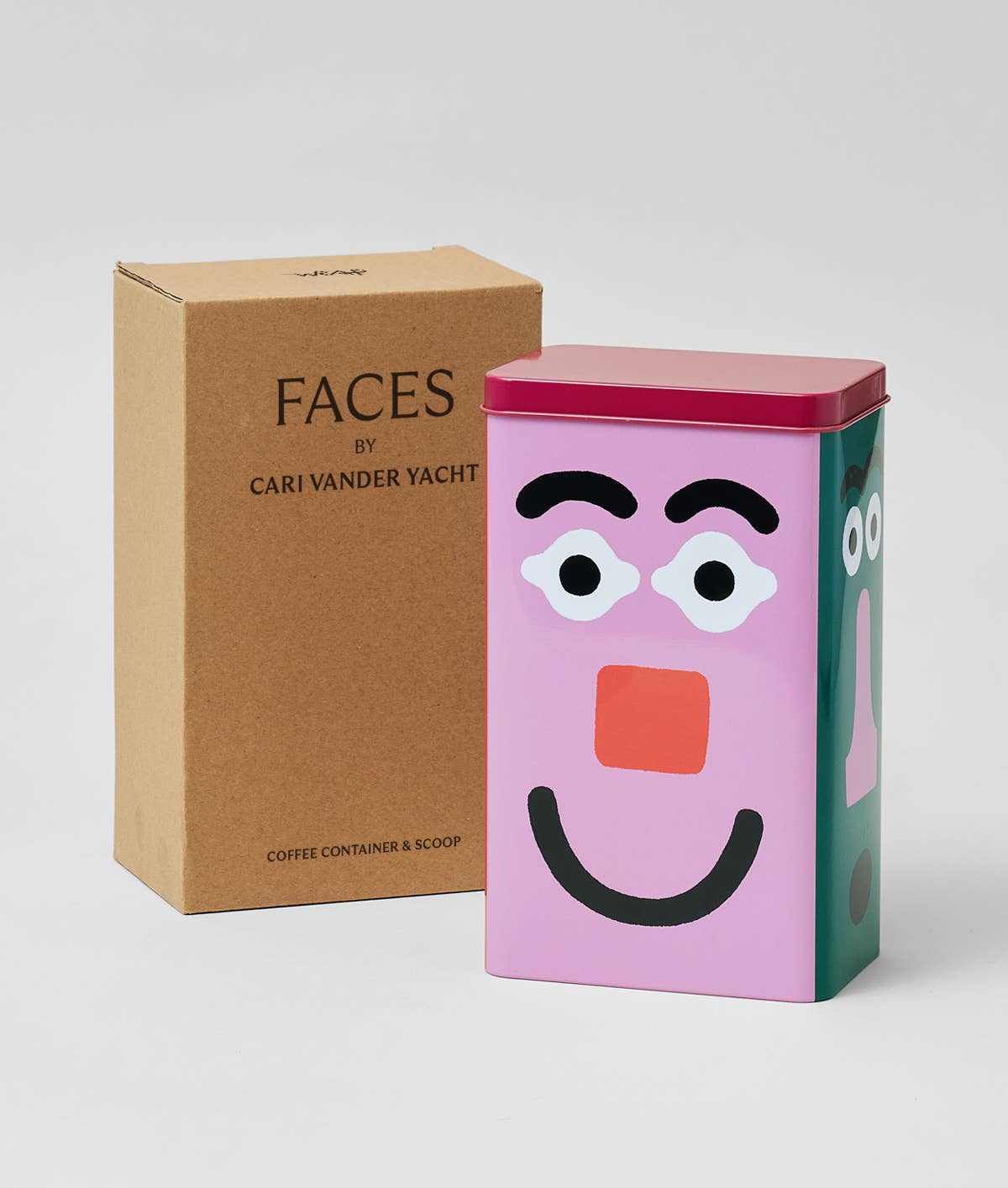 Faces Kitchen Storage Tin - Wrap Modern Love Store Glasgow
