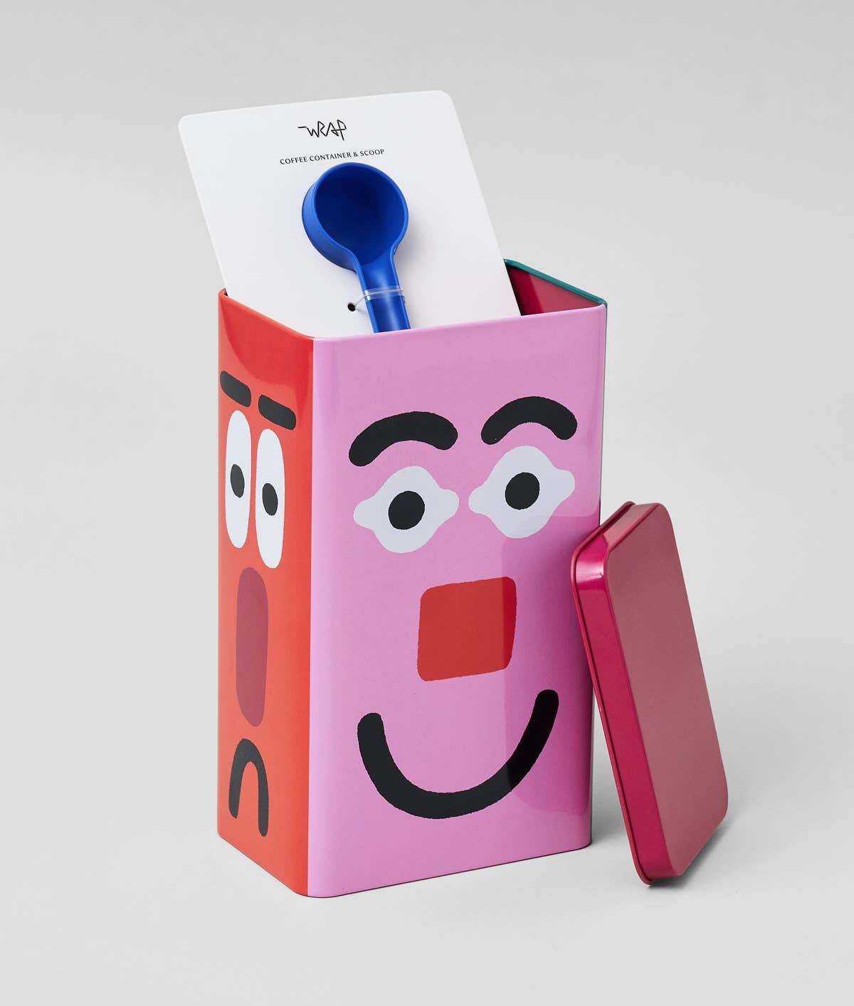 Faces Kitchen Storage Tin - Wrap Modern Love Store Glasgow