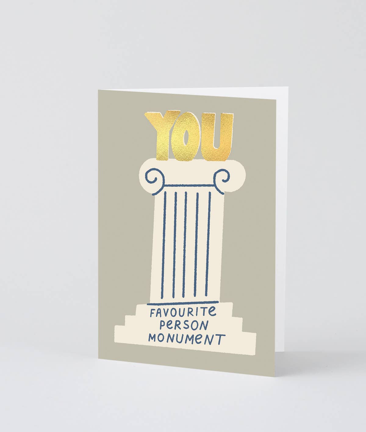 ‘Favourite Person Monument’ Greetings Card - Wrap Modern Love Store Glasgow