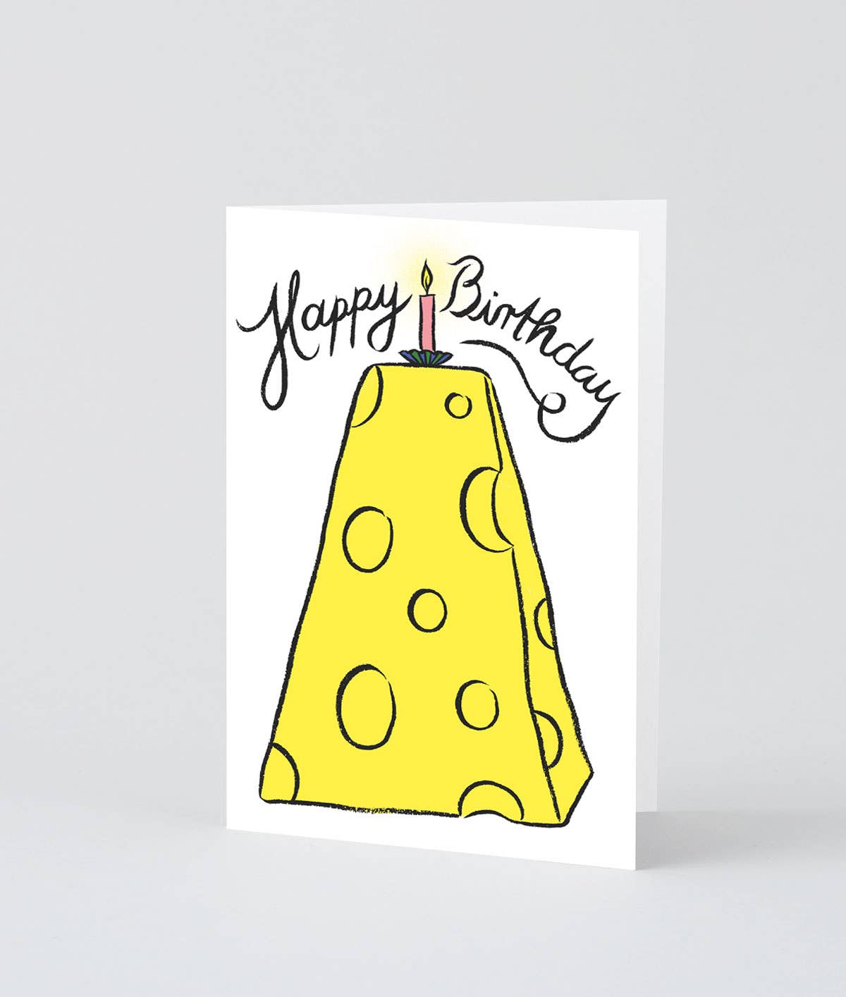 Happy Birthday Cheese' Greetings Card - Wrap Modern Love Store Glasgow