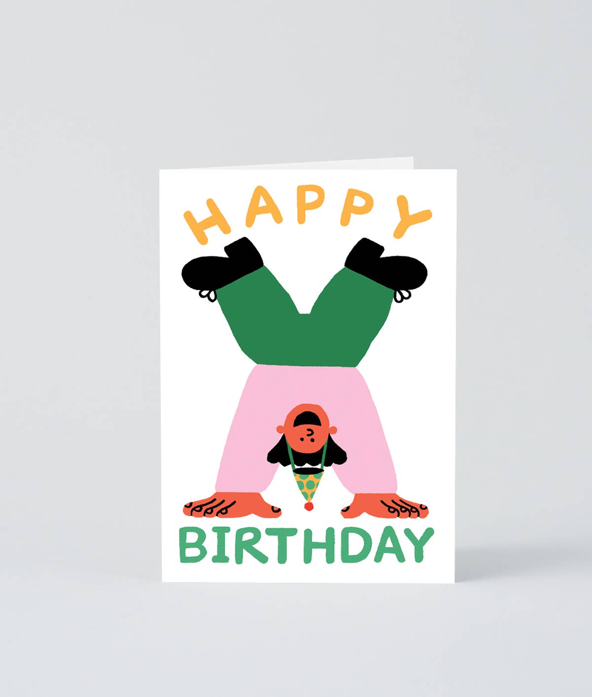 ‘Happy Birthday Handstand’ Greetings Card - Wrap Modern Love Store Glasgow