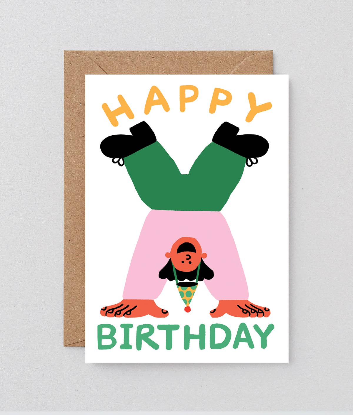 ‘Happy Birthday Handstand’ Greetings Card - Wrap Modern Love Store Glasgow