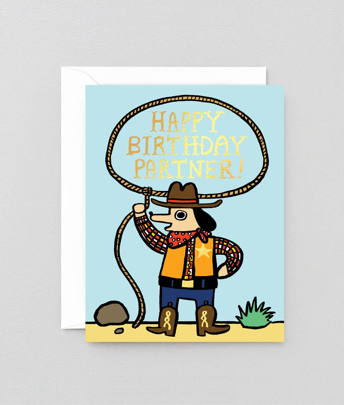 Happy Birthday Partner' Kids Birthday Greetings Card - Wrap Modern Love Store Glasgow