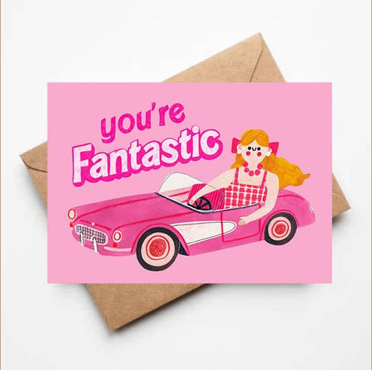 YOU'RE FANTASTIC card - Daria Solak Illustrations Modern Love Store Glasgow