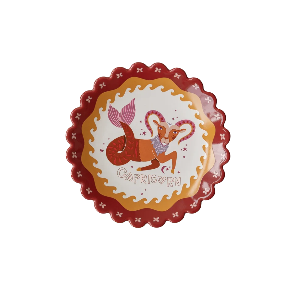 Zodiac Sign Plate - Capricorn | All The Luck In The World