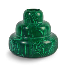 Load image into Gallery viewer, Malachite Marble Candle Holder
