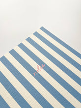 Load image into Gallery viewer, Striped Notebook with Contrast Color: A6 / Blue
