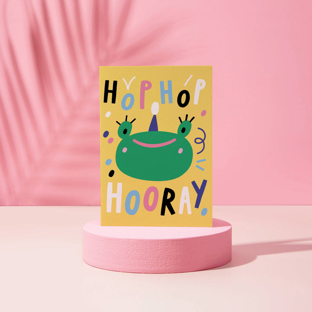Hop Hop Hooray Birthday Card