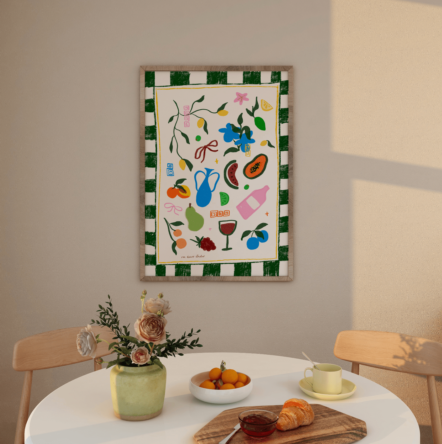 Tropical Holiday Print: A3 - RM Decor Studio Modern Love Store Glasgow